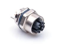 msxs-08pffp-sf7001 Amphenol Industrial Circular Connector, 8 Contacts, Panel, M12 Connector, Socket, Female, IP67, M Series