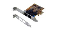 ex-6072-4k Exsys 2 Port PCIe RJ45 Network Card, 10/100/1000Mbit/s