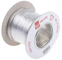 365-543 RS PRO Braided Wire, 10 x 2 mm, 25m, 63 A, BS4109