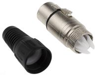 458-024 RS PRO Cable Mount XLR Connector, Female, 250 V ac, 3 Way, Silver Plating