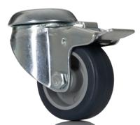 1475pao050p30-11 Tente Braked Swivel Castor Wheel, 40kg Capacity, 50mm Wheel