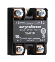 d2425k Sensata Crydom Series 1 Series Solid State Relay, 25 A rms Load, Panel Mount, 280 V dc Load, 32 V dc Control