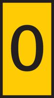 561-01604-wic1-0-pa66-ye HellermannTyton WIC Snap On Cable Markers, Yellow, Pre-printed "0", 2 → 2.8mm Cable, for Cables and Wires,