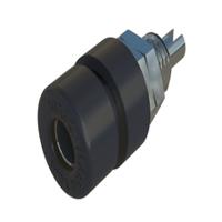930166107 Hirschmann Test & Measurement White Female Banana Connector, 4 mm Connector, M6 Thread, Solder Termination, 32A, 60V