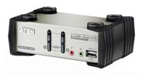 cs1732b Aten 2 Port PS/2, USB VGA KVM Switch, 3.5 mm Stereo 2048 x 1536 Maximum Resolution