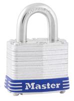 3eurd Master Lock Key Weatherproof Stainless Steel Padlock, 7mm Shackle, 40mm Body