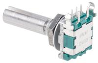 ec11b152420g Alps Alpine 15 Pulse Incremental Mechanical Rotary Encoder Slot Shaft, Through Hole