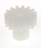 521-6991 RS PRO POM 15 Teeth Spur Gear, 0.5 Module, 2mm Bore Diam, 7.5mm Pitch Diam, 4.5mm Hub Diam