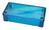 1591atbu Hammond 1591 Series Transparent Blue Polycarbonate Enclosure, IP54, Transparent Blue Lid, 100 x 50 x 25mm