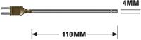 342-9066 RS PRO T Air Temperature Probe, 110mm Length, 4mm Diameter, +250 °C Max