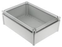 pc-3828-13-t-enclosure Fibox SOLID PC Series Grey Polycarbonate Enclosure, IP67, Transparent Lid, 378 x 278 x 130mm