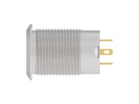 av12f10ea24q04 TE Connectivity AV 12 Series Illuminated Push Button Switch, Momentary, Screw Mount, 12mm Cutout, SPST, Red/Green LED,