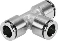 npqh-t-q10-e-p10 Festo Tee Tube-to-Tube Adaptor Push In 10 mm, Push In 10 mm to Push In 10 mm, Tube-to-Tube Connection Style, 578383