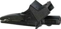 5004lm-iec-n Electro PJP Alligator Clip, Nickel-Plated Steel Contact, 20A, Black