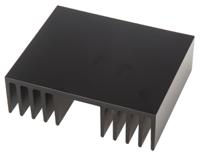 271-864 RS PRO Heatsink, Universal Rectangular Alu, 1K/W, 100 x 120 x 37mm