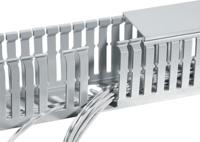 183-11050 HellermannTyton HTWD-HF Grey Wiring Duct, W100 mm x, L2m, Acrylonitrile Butadiene Styrene