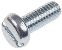 560-855 RS PRO Slot M4 Pan Steel Machine Screws DIN 85 x 10.0mm