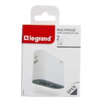 049401 Legrand French / German Multi Outlet Plug, 6A, Plug-In