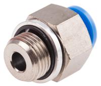 qsm-g18-6 Festo QS Series Straight Threaded Adaptor, G 1/8 Male to Push In 6 mm, Threaded-to-Tube Connection Style, 186265