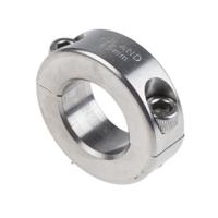 msp-25-ss Ruland Shaft Collar, Two Piece, Clamp Screw, Bore 25mm, OD 45mm, W 15mm, 303 Stainless Steel