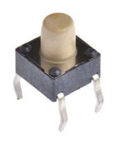 430156070726 Wurth Elektronik White Tactile Switch, SPST 50 mA @ 12 V dc 3.6mm Through Hole
