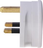 647-whi MK Electric UK Mains Plug, 13A White, Cable Mount