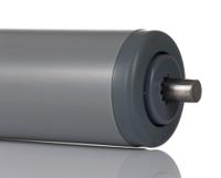 3-842-525-741 Bosch Rexroth Plastic Round Conveyor Roller 40mm Dia. x 325mm L, 150N Load Capacity Zinc Plated Steel, 8mm Spindle,