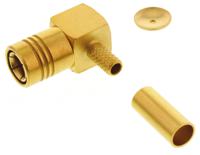 r114186000w Radiall, Plug Cable Mount SMB Connector, 50Ω, Crimp Termination, Right Angle Body