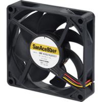 9wfa0824g6001 Sanyo Denki Axial Fan, 24 V dc, DC Operation, 50.8cfm, 3.6W, 150mA Max, IP68, 80 x 80 x 20mm