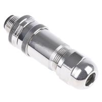 t4111512041-000 TE Connectivity Circular Connector, 4 Contacts, Cable, M12 Connector, Plug, Male, IP67, T411 Series