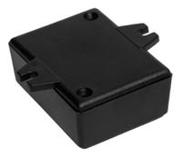 192-0786 RS PRO Black ABS Enclosure, IP53, Black Lid, 66 x 49 x 28mm