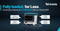 mdo34-3-bw-500-3-afg-3-bnd-3-mso Tektronix MDO34 Series, 500 MHz Bench Mixed Domain Oscilloscope, 20