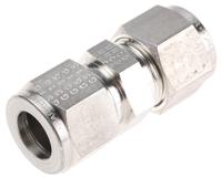 8sc8-316 Parker Stainless Steel Pipe Fitting, Straight Union 1/2in