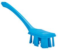41963 Vikan Hard Bristle Blue Scrubbing Brush, 37mm bristle length, PET bristle material