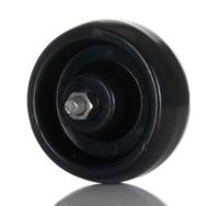 bog080x35-8 Tente Black Corrosion Resistant Trolley Wheel, 100kg