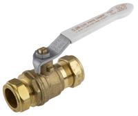 486-306 RS PRO Brass Full Bore, 2 Way, Ball Valve, Compression 22mm, 22mm