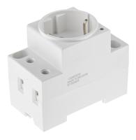 39500010001 HARTING German Mains Connector, 16A Grey, Panel Mount Screw, 250 V