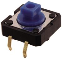 b3f-5051 Omron Blue Plunger Tactile Switch, SPST 50 mA @ 24 V dc 3mm Through Hole