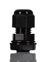 ngm12-blk HellermannTyton NGM Series Black Nylon Cable Gland, M12 Thread, 3mm min., 6.5mm max., IP68