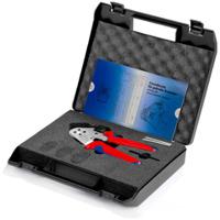 97-52-63 Knipex 97 Hand Ratcheting Four-Mandrel Crimping Pliers for Turned Contacts, 0,08 → 2,5mm² Wire