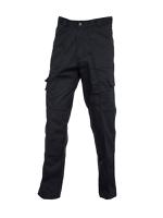 uc903blkr-38 Uneek UC903 Men's Black 65% Polyester, 35% Cotton, Size Regular Waist Size 28 to 52 in W 31in L