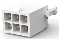 1-770178-1 TE Connectivity Mini-Universal MATE-N-LOK Series Straight Through Hole PCB Header, 6 Contact(s), 4.14 mm Pitch, 2 Row,