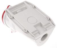 5131657 Scame IP44 Red Wall Mount 3P + N + E Right Angle Industrial Power Socket, Rated At 16A, 415 V