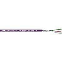 2170820 Lapp UNITRONIC BUS PB FC Data Cable, 2 Cores, 0.64 mm² CSA, Screened, 100 m, Purple Polyvinyl Chloride Sheath