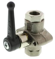 6402-07-13 Legris Brass 2 Way, Ball Valve, Threaded, BSPP 1/4in