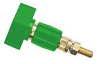 pol-201-gn Schutzinger 4mm Green Terminal Post, 1kV, 200A, M12 x 1 Thread