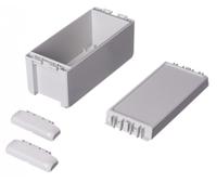 96014135-b-180809-pc-v0-7035 Bopla Bocube Series Light Grey Polycarbonate V0 Enclosure, IP66, IP68, IK07, Light Grey Lid, 191 x 80 x 90mm
