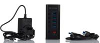 220-6493 RS PRO 5 Port USB 3.0 USB A  Hub, Mains Plug Powered, 115 x 47 x 25mm