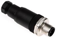 bcc06m4 BALLUFF Circular Connector, 4 Contacts, Cable, M12 Connector, Plug, Male, IP67, BCC06M4 Series