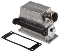 70365100 EPIC H-B Heavy Duty Power Connector Hood, 16 Contacts, PG21 Thread, Side Entry